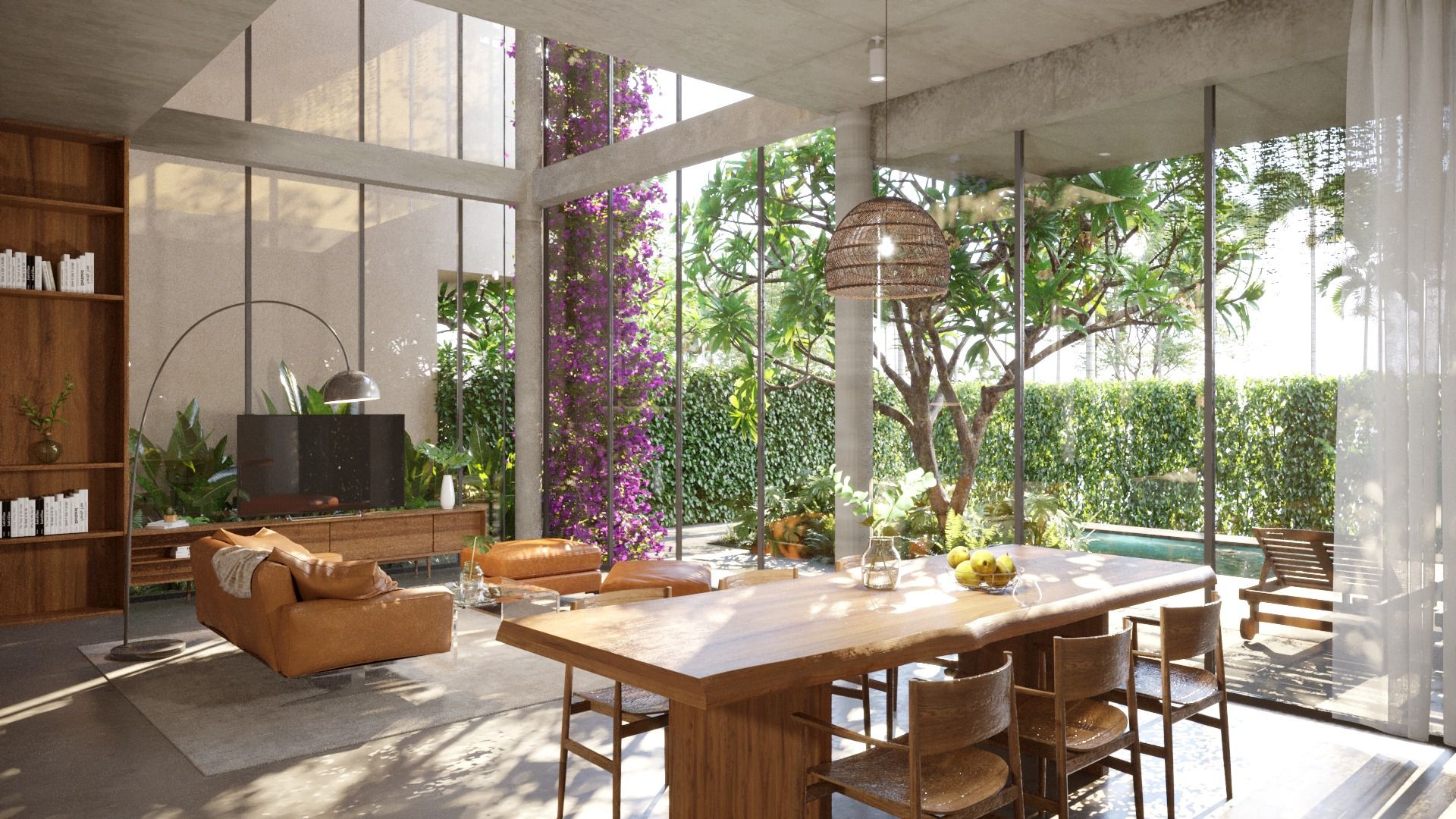 Living room — kitchen