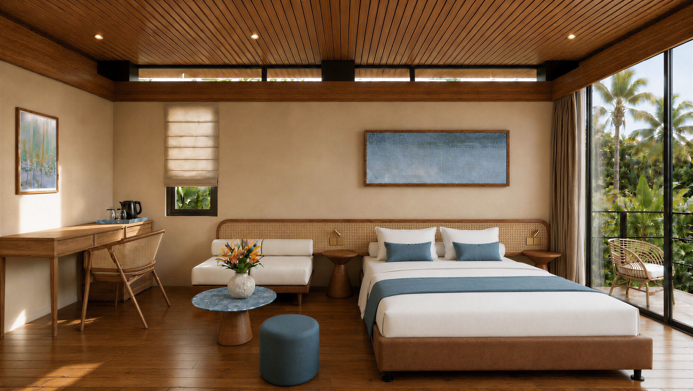 Bedroom opening onto the veranda