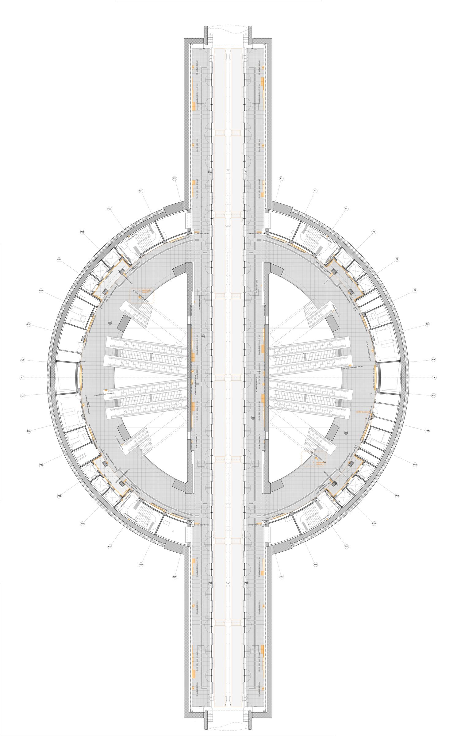 Station plan and line